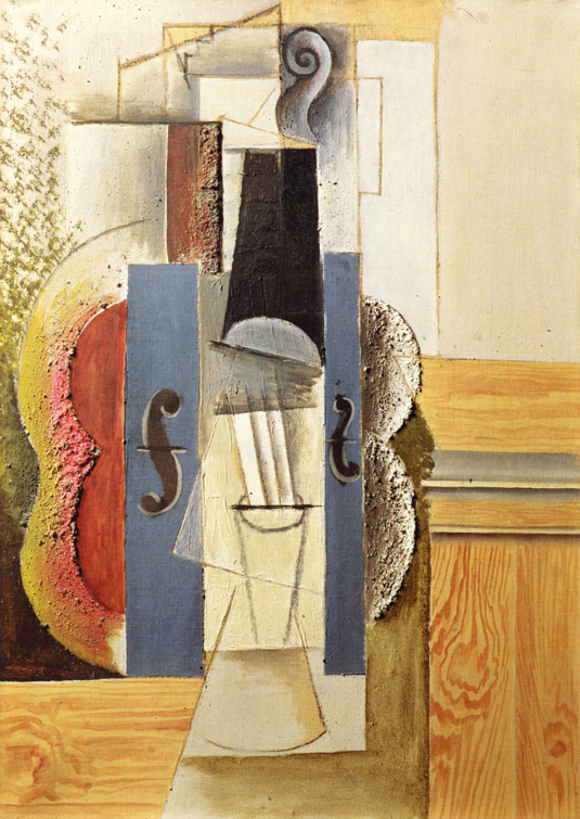 Picasso Violon accroche au mur 1912-13